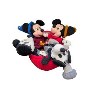 NWT The Disney Store 70th Anniversary Mickey Mouse Bean Bag Set Plush
